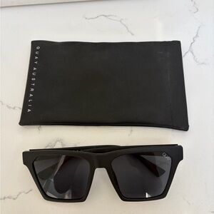 Quay Australia Black Square Sunglasses - Alright 148
